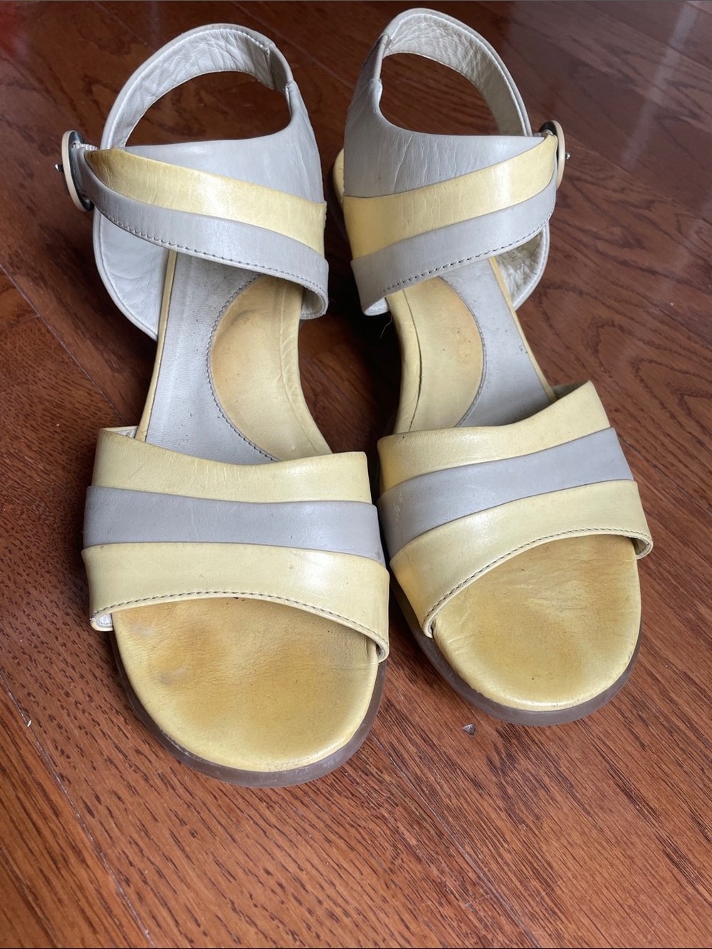 Yellow Fluevog Sandals size 10